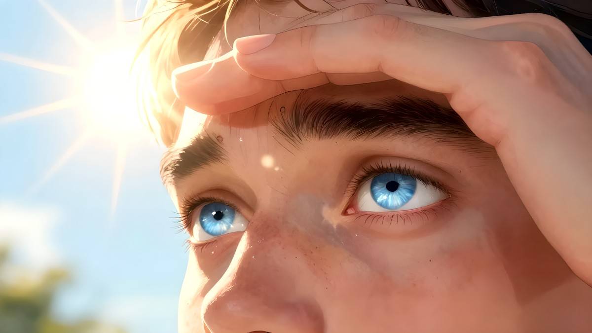are blue eyes more sensitive to light